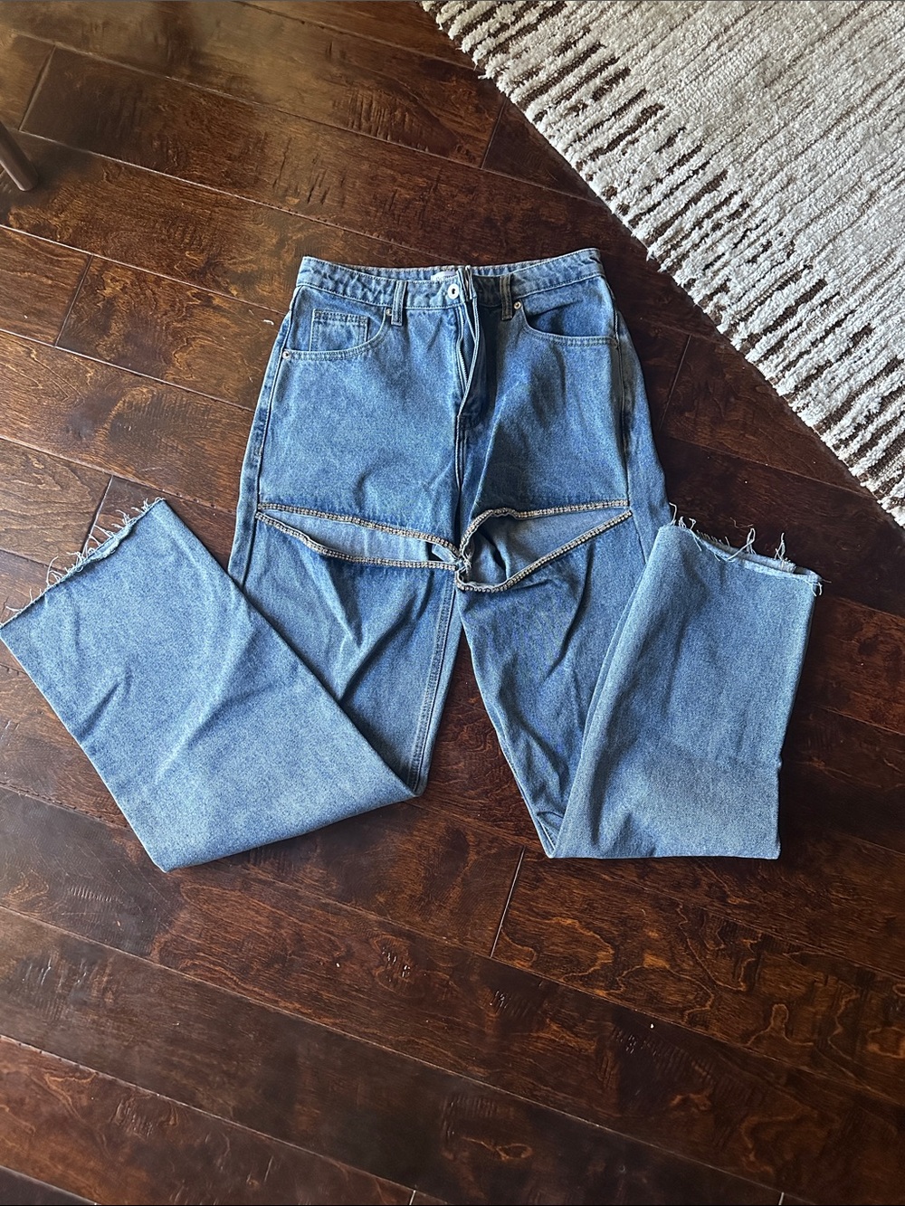 Beginning Boutique Light Blue Denim Jeans Embellished